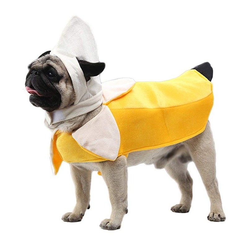 Coppthinktu Banana Dog Halloween Costume - Dog Costumes for Small Medium Large Dogs Cute Cosplay Outfit Jumpsuit - Pet Clothes Outfit for Christmas Party Special Events - Image 1